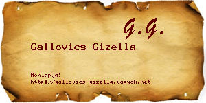 Gallovics Gizella névjegykártya